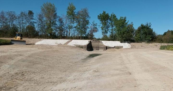 Défense contre les crues dans l'Ain