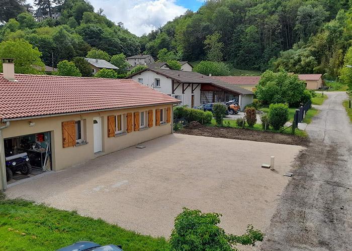 Un espace extérieur aménagé L'Ain