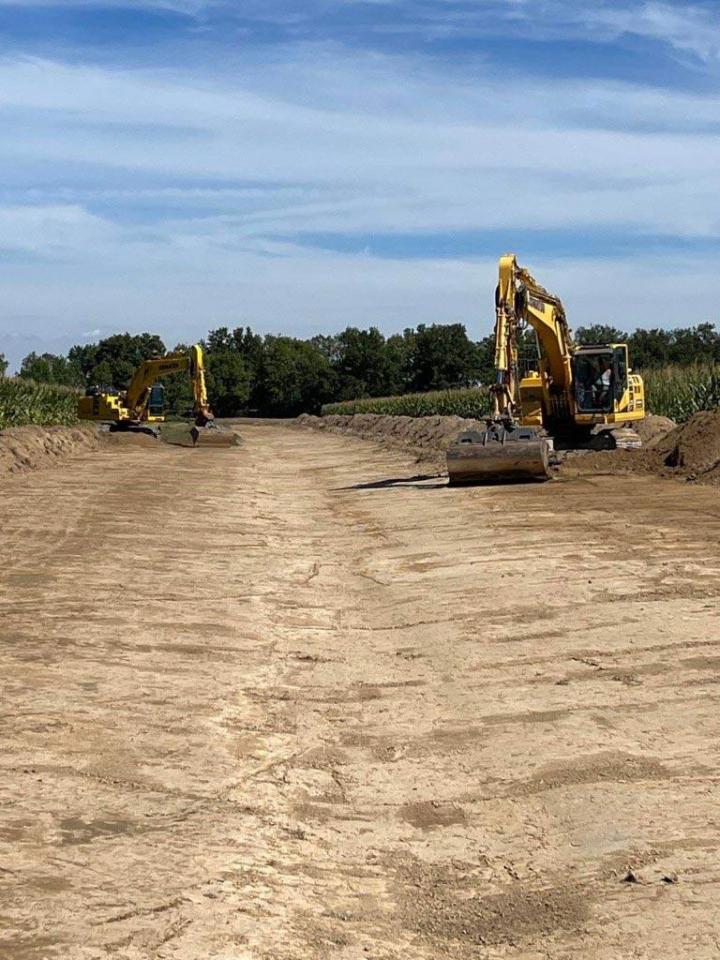 Terrain détrempé dans l'Ain